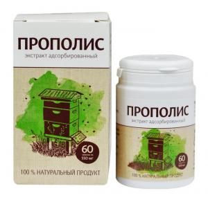 Прополис экстракт адсорбированный Пчела и Человек 60 табл в ...