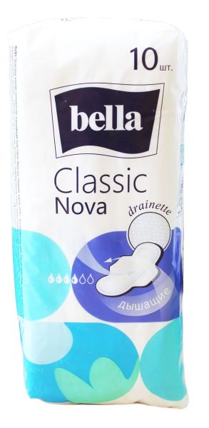 Bella Classic drainette air прокладки женские гигиенические впитывающие 10 шт фотография