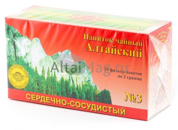 Чайный напиток Алтайский №3 - Сердечно-сосудистый (пакетированный) фотография