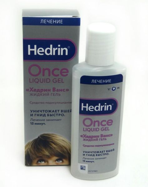 Хедрин Ванс (Hedrin Once) средство педикулицидное жидкий гель, 100 мл фотография