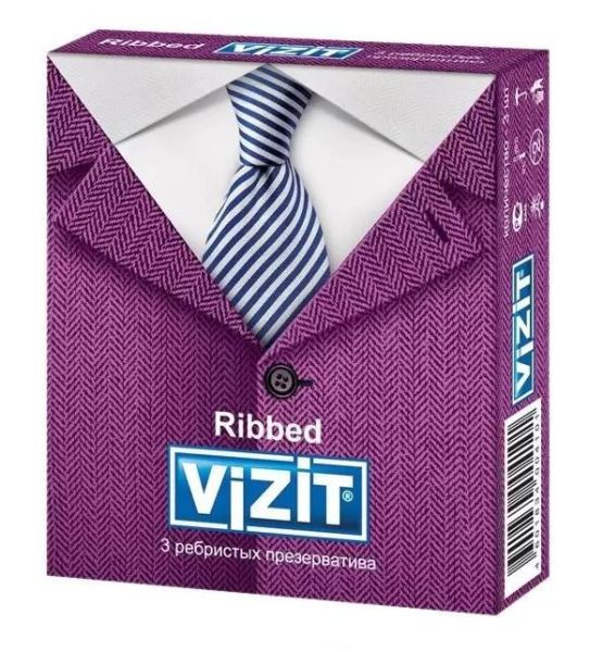 Презерватив vizit №3 (ribbed) ребристые фотография