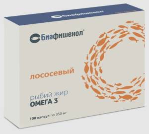 Рыбий жир Лососевый Биафишенол Летофарм БАД 100 капсул