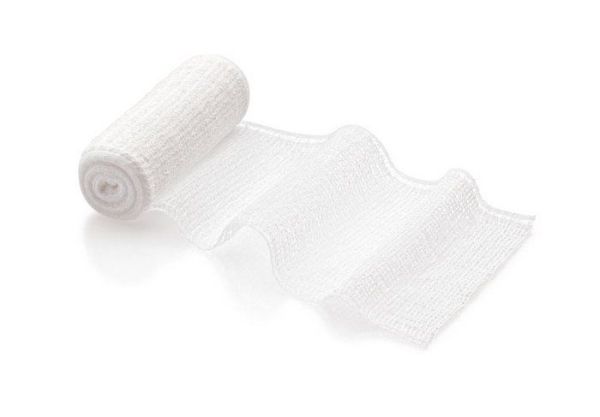 Бинт peha-сrepp фиксирующий эластичный из крепированной ткани, 4м*12см фотография