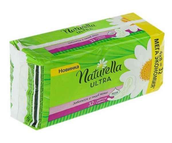 Прокладки гигиенические Naturella Ultra Camomile Maxi Quatro 32 шт фотография