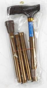 Трость (складная, с т-образной деревянной ручкой, цвет бронза) 10121 bz